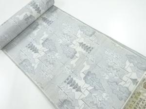 アンティーク　本場村山大島紬樹木模様織出しアンサンブル反物